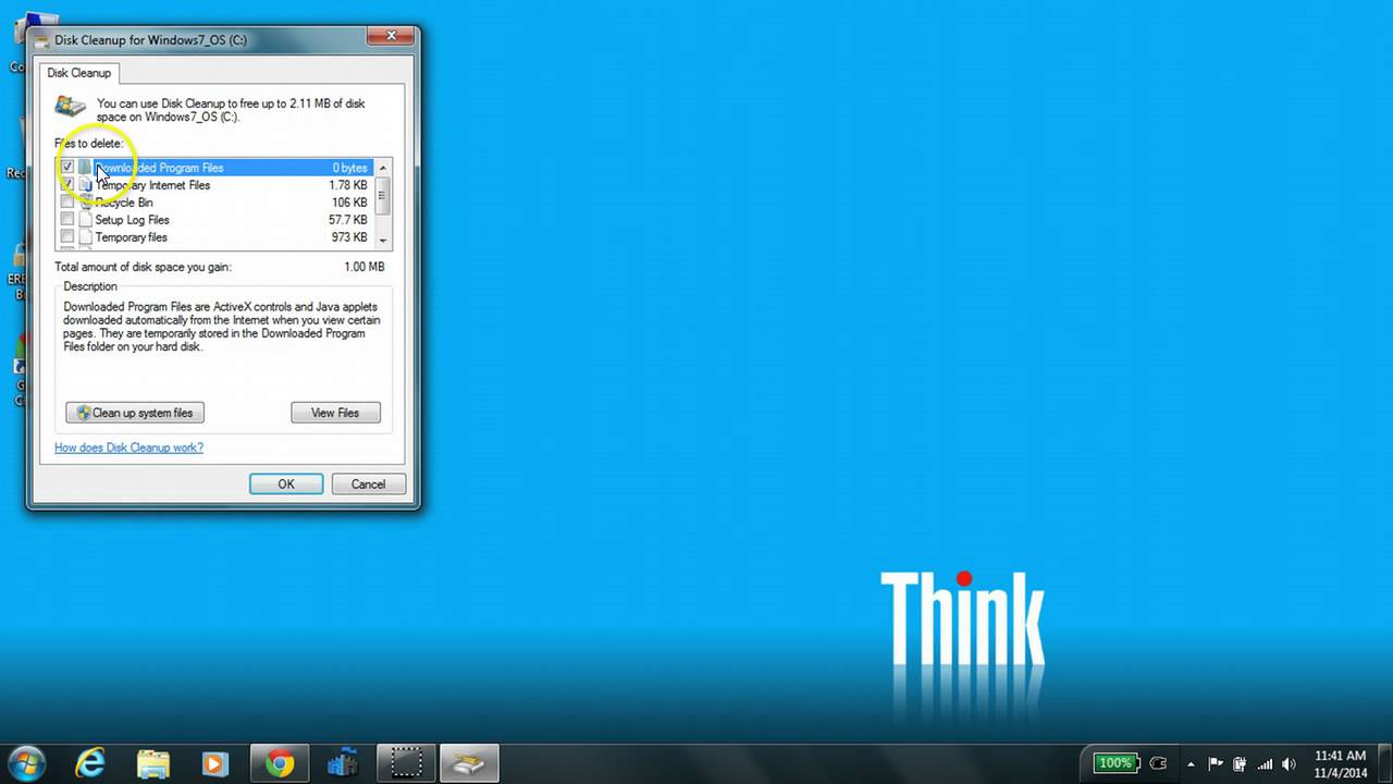 How to Run Disk Cleanup in Windows 7 YouTube