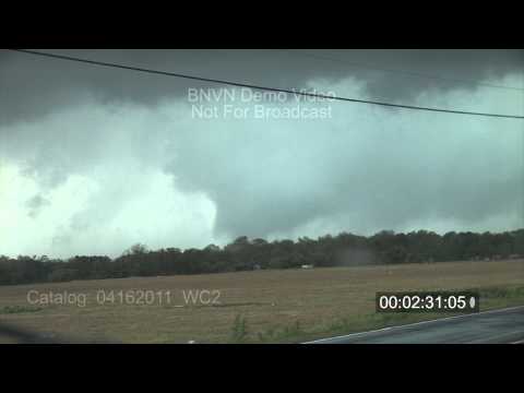 4/16/2011 Wilson, NC large tornado & Wall Cloud
