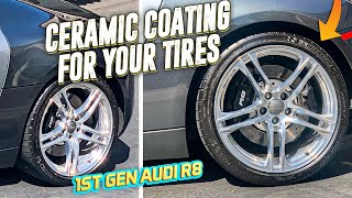 CERAMIC COATING FOR YOUR TIRES!? | FEYNLAB TIRE PRO COATING | 2008 AUDI R8