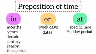Preposition Of Time