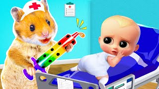 Stop It Hamster Maze Pretend A Doctor Check Up Bro Got Sick Life Of Pets Hamham