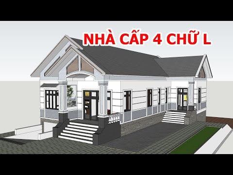 Nhà Cấp 4 Đẹp - Mẫu Nhà Chữ L Mái Thái 3 Phòng Ngủ Tuyệt Đẹp Cho Nông Thôn