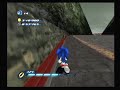 Title:Sonic Unleashed (ps2): 2 Glitches - Up, Over and Gone (Apotos) - 3D in 2D area (Chun-nan) Description:This is a video from me, DarkspinesSonic A.K.A Da1AndOnlySonic, showing 2 glitches I found in Sonic Unleashed for the ps2. The first glitch, which I call "Up, Over and Gone," is performed by using a jump after boosting on a steep incline to get a lot of height, then boosting again to go over the barrier, followed by a homing attack to go far enough out to fall into the abyss. The second glitch is a little more tricky. When you're about to enter the 2D section of Chun-nan, stick close to the left side. This will allow you to get pass the first 2D activator. After that (make sure you have at least one boost), make your way forward. As you look to your sides, you should see railings and every now and then small poles sticking up. When you get to the set of poles that come before the speed pad, you want to angle the camera at a diagonal from it. Then, jump and boost. One of three things will happen: You will not stay off track and be in 2D mode, you will stay off track but the camera will not change, or you will stay off track and the camera will change. If the first thing happens you will respawn at the checkpoint in 3D mode with a 3D camera, but you will be automatically put back "on track" when you advance forward. If the second thing happens you will respawn at the checkpoint in 2D mode with a 2D camera. Only if you stay off track and the camera changes will you get the result you see in the video. Enjoy!^_^