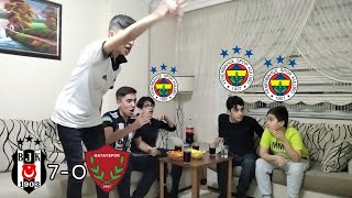 FANATİK FENERLİLER VE BEŞİKTAŞLILAR BEŞİKTAŞ HATAYSPOR MAÇINI İZLİYOR [Beşiktaş 