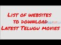 how to download latest movies in Telugu from jio rockers.com