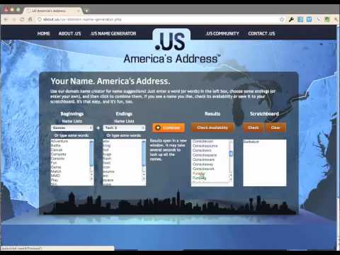 VIDEO : domain name idea generator - about.us - http://about.us domainhttp://about.us domainname generatorprovides you with domain name brainstorming tools to pick the ideal name for your ...