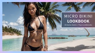 Micro Bikini | Sweet Afro-American Cuties In Stunning Bikinis | 4K Lookbook