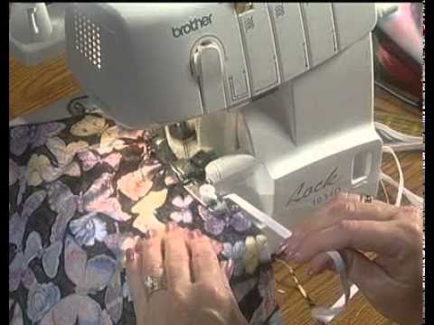 Brother 1034D Serger Techniques, part 6 of 7 - YouTube