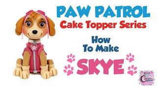 SKYE PAW PATROL Cake Topper! How To Make A Skye Cake Topper