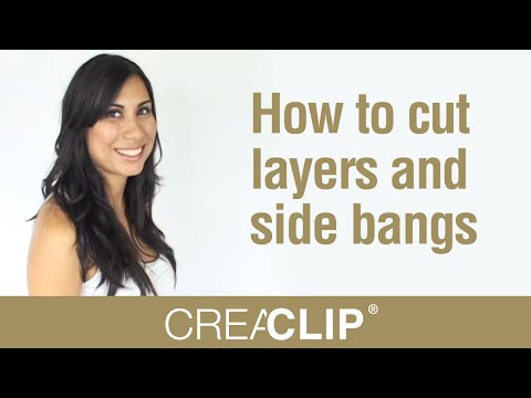 How to cut layers and side bangs. How to cut layers and side bangs