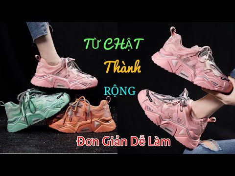 3 Cách Làm Giày Thể Thao Từ Chật Thành Rộng Đơn Giản Dễ Làm |Giày Bata Nữ HB