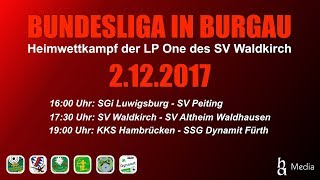 Bundesliga Luftpistole Live aus Burgau am 02.12.2017