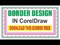 border design in coreldraw | CDTFB | corel draw in hindi, urdu