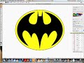 batman logo created with adobe illustrator