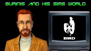 Дэниел Новосельских смотрит заставку телекомпании ВИД вместо ужастика (Sims 2)