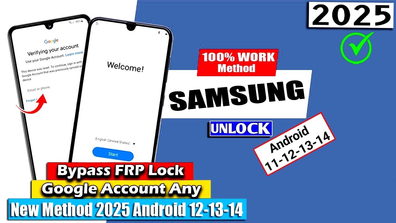ALL SAMSUNG 2025: FRP BYPASS (100% WORKING) ANDROID ALL SAMSUNG 2025: FRP BYPASS (100% WORKING) ANDROID
