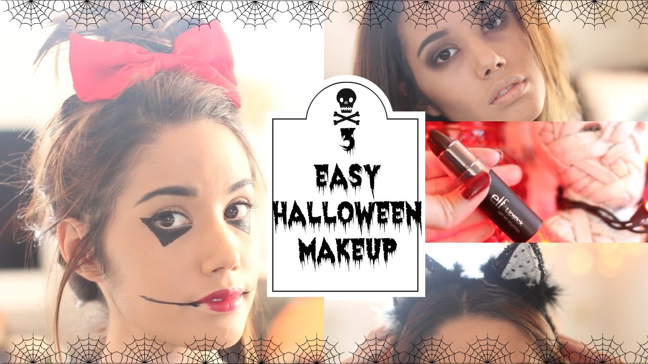 3 Super Easy Halloween Makeup Costume Ideas! YouTube - Super Easy Halloween Makeup 3 Super Easy Halloween Makeup Costume Ideas! YouTube - Super Easy Halloween Makeup