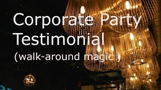 Calgary Magician - ATSUSHI ONO review | corporate party