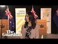 New Zealand PM Jacinda Ardern's live TV interview interrupted...