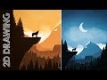 How to EASILY Draw 2D Landscapes in Photoshop