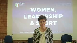 Laura Maffei al Seminario “Women, Leadership & Sport” Laura Maffei al Seminario “Women, Leadership & Sport”