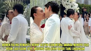 Momen Paling Romantis Kenny Austin Cium Mesra Amanda Manopo Usai Resmi Jadi Suami Istri-Wedding Kiss