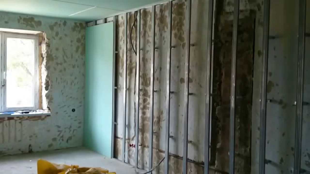 Отделать стену гипсокартоном своими руками 24