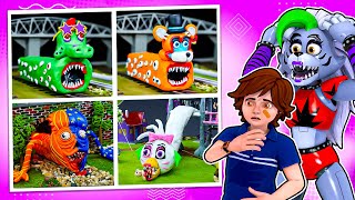 Try Not To Laugh At Craziest Fnaf Clay Art With Roxanne Wolf And Gregory