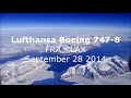 Lufthansa Boeing 747-8 - spectacular flight over Greenland en route to Los Angeles
