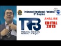 Concurso TRF 3 - Análise do Edital NEAF