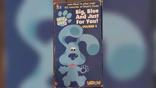 Opening And Closing To Blues Clues Big, Blue And Just For You Volume 4 2000 Vhs Blockbuster Vhs