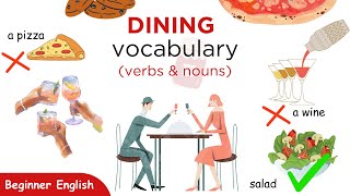 English for Beginners : Dining Vocabulary (verbs and nouns)