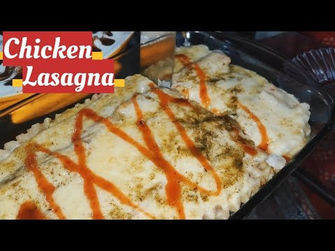 Classic Chicken Lasagna - Lasagna With White Sauce - 10 Minutes Lasagna Recipe in Oven - Ashi Fatima Classic Chicken Lasagna - Lasagna With White Sauce - 10 Minutes Lasagna Recipe in Oven - Ashi Fatima