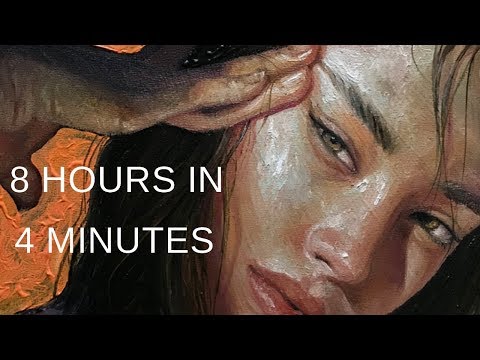 PAINTING TIMELAPSE || Portrait in Oil - "PUSH"