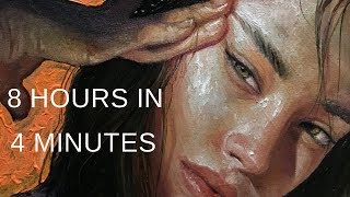 PAINTING TIMELAPSE || Portrait in Oil - "PUSH"