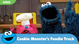 Monster Food Truck Making Brussel Sprouts And Veggie Burger Hindi