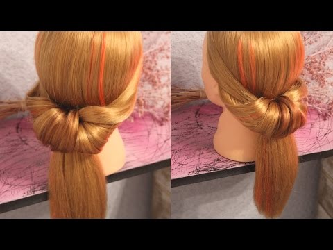 Греческая прическа из хвоста Греческая прическа из хвоста