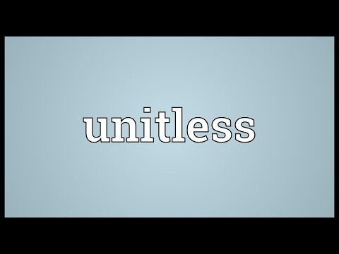 Header of Unitless