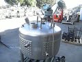 Stainless Steel 120 Gallon Jacketed & Agitated Tank For Sale - Item# S738673