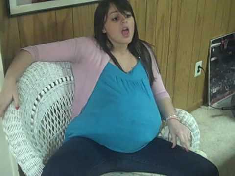 Huge Pregnant Teen Belly - YouTube
