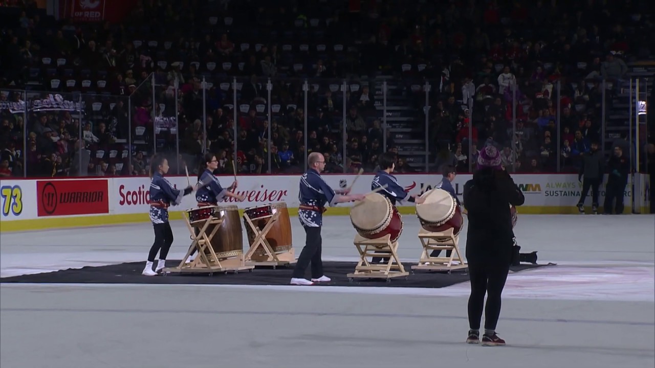 Rocky Mountain Taiko Ensemble: Calgary Hitmen Multicultural Night at the Saddledome
