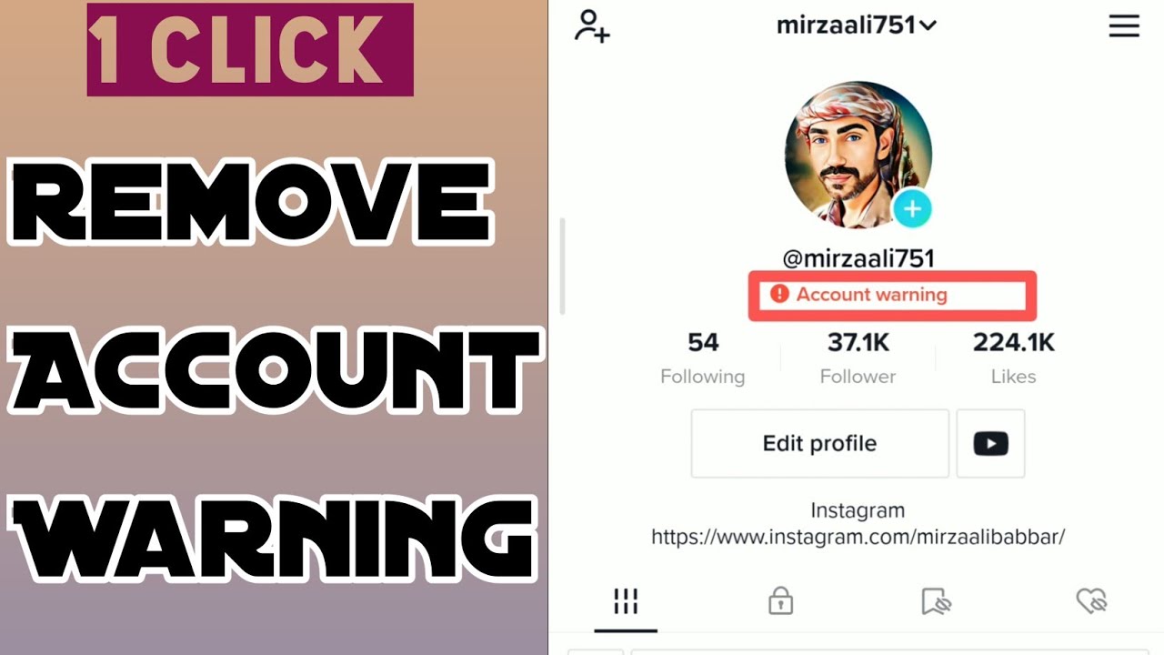 How To Remove TikTok Account warning just 24 hour How To Remove TikTok Account warning just 24 hour