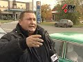 Видео 25.10.12 - В Харькове Mitsubishi врезался в столб