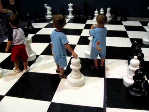 My Twins And A Giant Chess Board