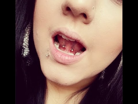 Nouveau piercing frein sublingual :) YouTube