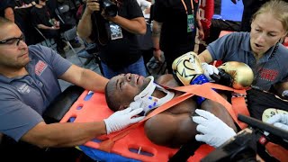 (Reaction) Javier Fortuna leaves Adrian Granados fight in Stretcher...Ruled a No Contest!!!