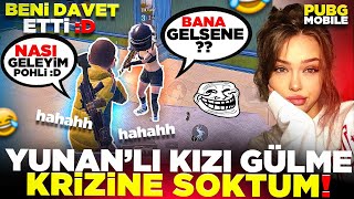 Yunanli Kizi Gülme Kri̇zi̇ne Soktum Beni̇ Davet Etti̇ Gülmek Garanti̇ Pubg Mobile