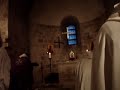 Mass at Mont Saint Michel's underground chapel