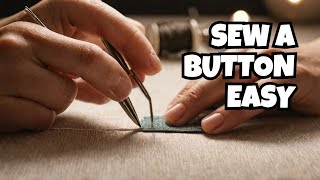 How to Sew on a Button by hands very easy Part 2