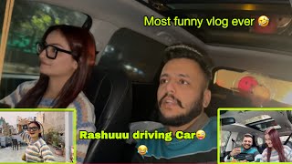 Rashuu Driving Car Funniest Vlog Rashika & Garv